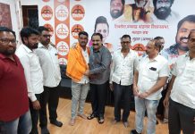 कुंभार समाज नांदगाव तालुका अध्यक्ष व सटाने ग्रामपंचायत चे सदस्य बाजीराव शंकर मोरे यांचा बाळासाहेबांची शिवसेना पक्षात प्रवेश.