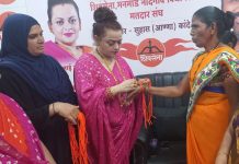 मनमाड शहरातील शेकडो महिलांचा बाळासाहेबांची शिवसेना पक्ष प्रवेश