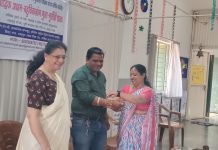 सिद्धिविनायक अपंग पुनर्वसन संस्था नाशिक संचालित बौद्धिक अक्षम बहू विकलांग मुला मुलींच्या शाळेत रक्षाबंधनाचा कार्यक्रम पार