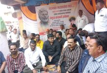 मराठा बांधवांचे साखळी उपोषण ठिकाणी आमदार सुहास आण्णा कांदे यांची भेट