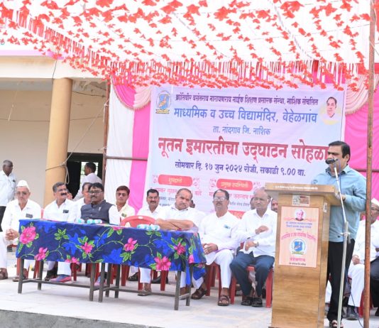 शाळेला मदत करताना मी केव्हाही हात आखडता घेत नाही: आमदार सुहास कांदे