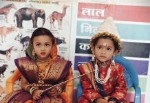 अंगणवाडी मुरलीधर नगर मनमाड मध्ये लाभार्थीनीं महापुरुषांच्या वेशभूषा साकारून शिवजयंती साजरी