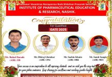 केव्हिन नाईक फार्मसीच्या विद्यार्थ्यांची गेट 2025 परीक्षेत उज्वल कामगिरी