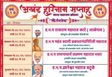 अखंड हरिनाम सप्ताहात गाथा पारायण सोहळ्याचे लोळेगावात आयोजन