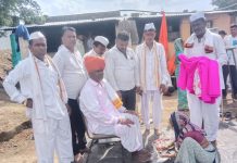 पाचुंद्यावरून प्रस्थान झालेल्या बाबीरदेव रथयात्रेचे माका शिवारातील हॉटेल “अतिथी” येथे जोरदार स्वागत!